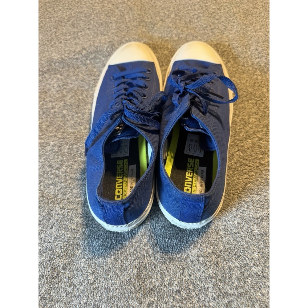 RARE🔥 Converse Chuck Taylor All Star 2 Lo Ox Royal Blue Lunarlon 10 Mens Shoe - Picture 4 of 9